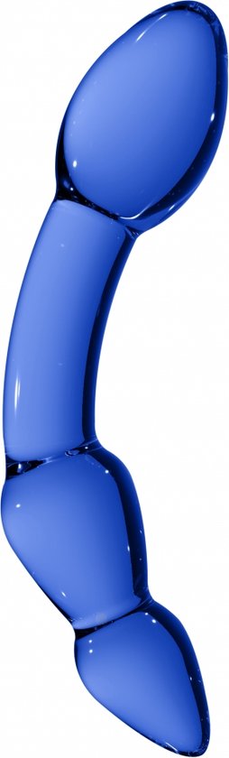 Chrystalino Superior Glazen Dildo - Blauw