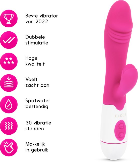Eldur® Tarzan Vibrator - 30 Standen - Stil & Discreet - Seksspeeltjes - Vibrators voor Vrouwen - Clitoris & G-spot Stimulator - Dildo - Sex Toys
