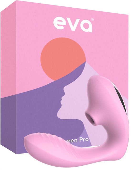 Eva® Queen Pro - Luchtdruk Vibrator - G Spot Stimulator & Clitoris Satisfyer - Stille Vibrators voor Vrouwen - Erotiek Sex Toys - Dildo - ook voor Koppels - Light Pink -