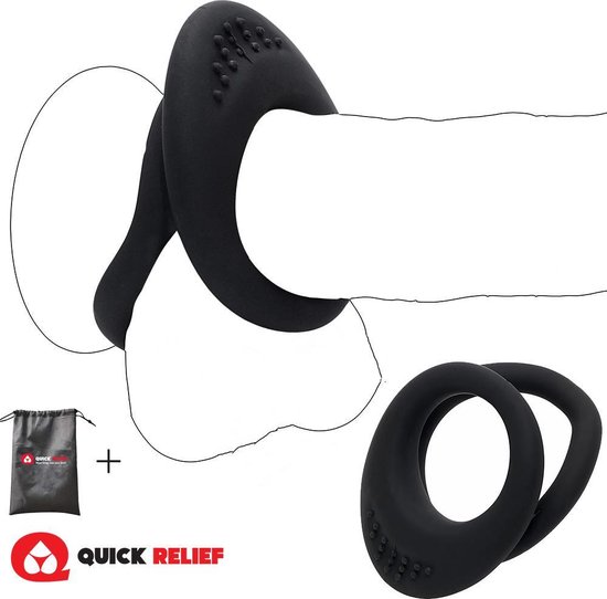 Quick Relief Cockring Elite™ - Cockring Man - Penis Ring - Cock Ring Siliconen - Sex toys - Seksspeeltje voor Mannen