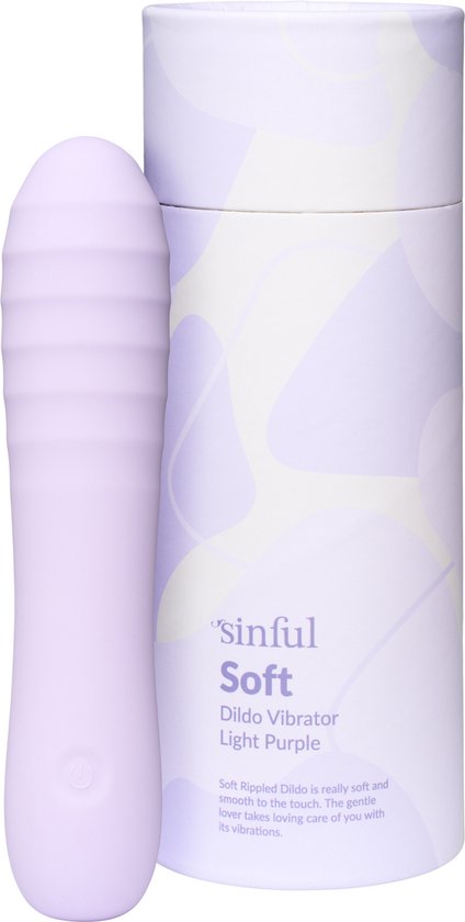 Sinful Soft Rippled Dildo Vibrator - Flexibele Schacht met Ribbels - Fluisterzacht Gekietel - Krachtige Vibraties - G-spot, Clitoris en Tepelstimulatie