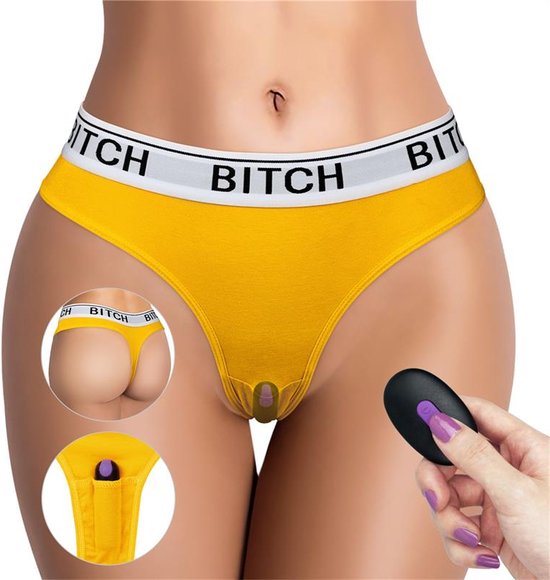 SissyMarket - Open Panties with Vibrating Bullet and Remote Control Size XS/S