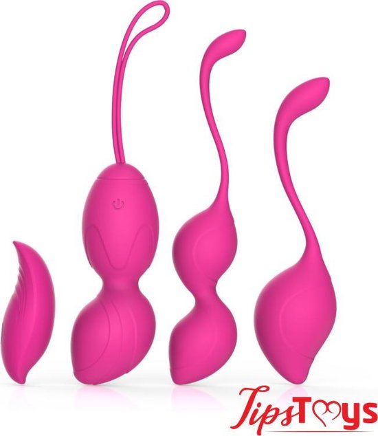 TipsToys Draadloze Vaginale Balletjes - Gspot Stimulator Kegelballen Vibrator Vrouwen SexToys
