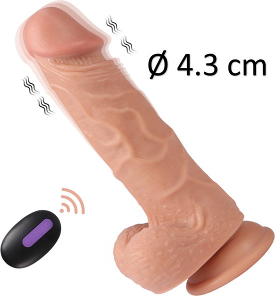 TipsToys Vibrators Dildo's Tril functie - Seksspeeltjes 4.3 cm Seksspeeltje SexToys