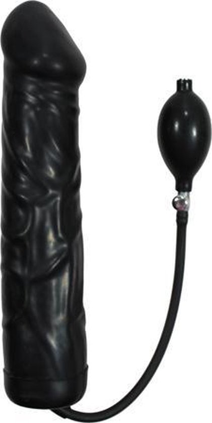 You2Toys - Black Giant Latex Opblaasbare Dildo - Dildo - Vibrator - Penis - Penispomp - Extender - Buttplug - Sexy - Tril ei - Erotische - Man - Vrouw - Penis - Heren - Dames